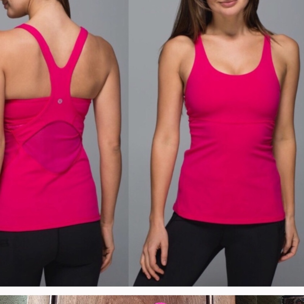 Lululemon Crossback Tank II 6 Jeweled magenta